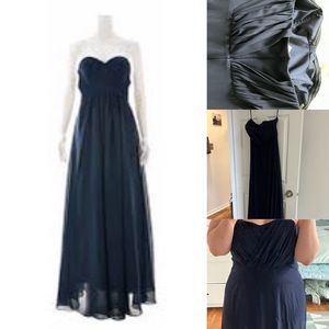 NWT Vera Wang Navy / Royal Blue Dress